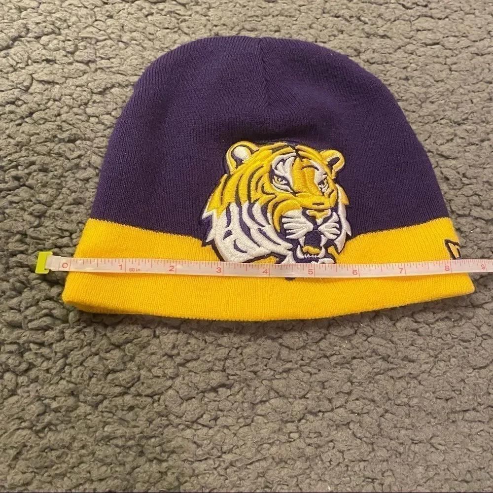 LSU Tiger Youth Beanie Purple/Gold OSFA